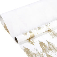 1roll Gift Wrapping Paper Christmas Gift Wrapping Paper ChristmasTree Pattern Handmade Paper Flower Bouquet Packaging Paper Good Vibrations