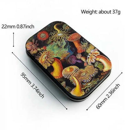 Tinplate Cigarette Case Tobacco Storage Box Humidor Rolling Paper Box Jewelry Candy Coin Key Organizer Flip Gifts Sealed Good Vibrations Adult Super Store