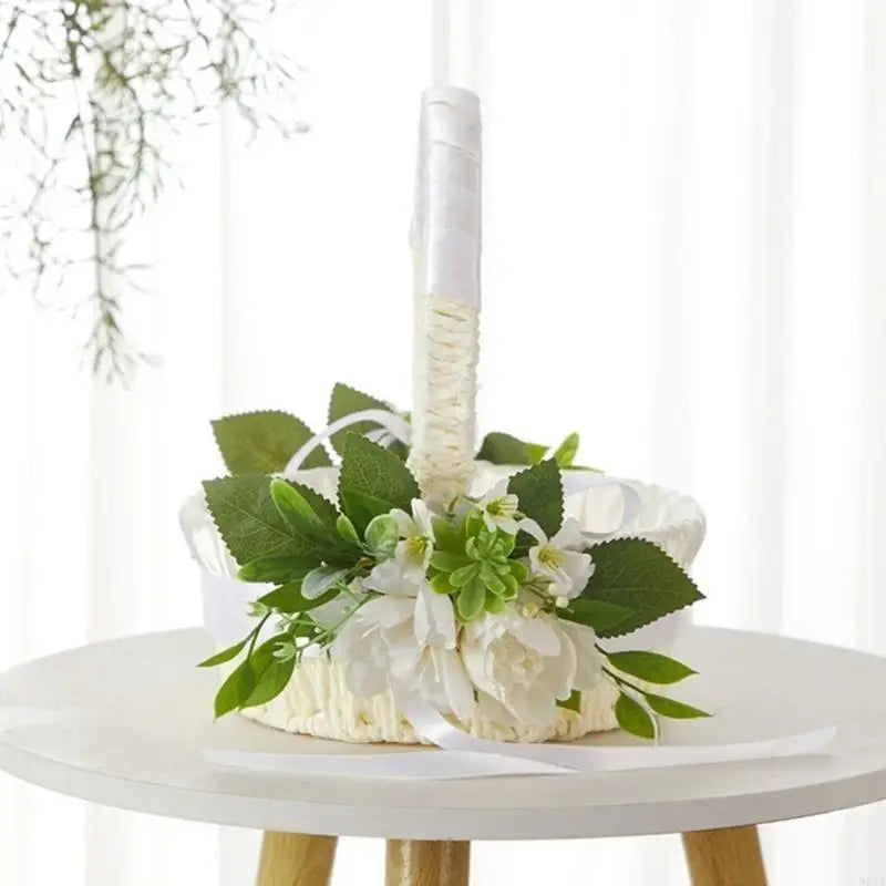 W0YA Beautifully Flower Decoration Basket Exquisites European Styles Garden Basket Good Vibrations