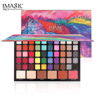 IMAGIC 56 Color Eyeshadow Palette 4in1 Highlight Contour Blush Eye Shadow Make UpWaterproof Long Lasting Good Vibrations