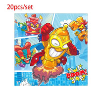 Superzings Birthday Party Decoration Balloon Banner Cake Topper SuperthingsTableware Birthday Party Supplies Baby Shower Good Vibrations