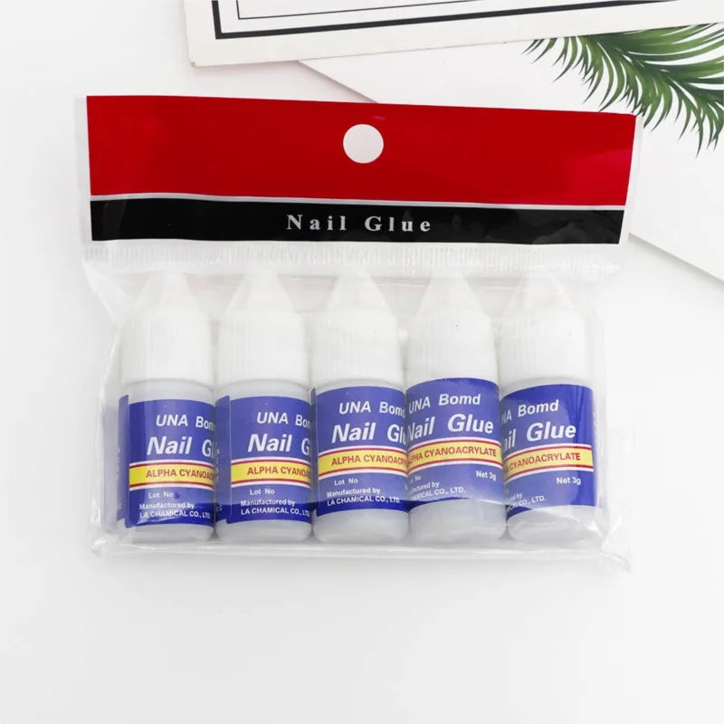 1Set*3g Fast Drying Bond Nail Glue for False Nail Tips Strong Adhesive Glue Professional Acrylic Art Nail Rhinestone Glue Gel &* Good Vibrations