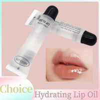 Hydrating Lip Oil Moisturizer Plumper Long Lasting Sexy Lips GlossTransparent Waterproof Volume Lip Clear Lip gloss Base Good Vibrations