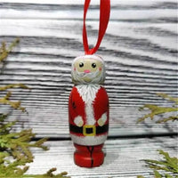Christmas Wood Novel Holiday Hanging Party Decors Funny Santa Ornament Christmas Tree Decoration Good Vibrations
