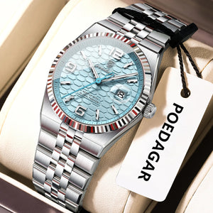 POEDAGAR Elegant Women's Watches High Quality Luxury Watch For Ladies Luminous Waterproof Date Women Quartz WristWatch Reloj+Box Good Vibrations