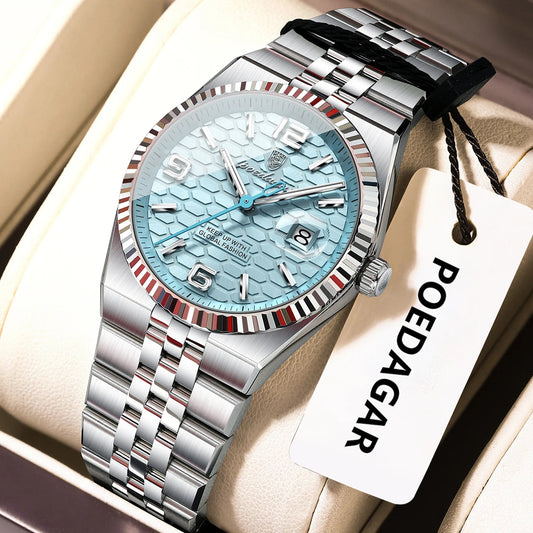 POEDAGAR Elegant Women's Watches High Quality Luxury Watch For Ladies Luminous Waterproof Date Women Quartz WristWatch Reloj+Box Good Vibrations