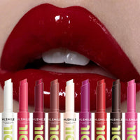 Jelly Solid Lip Gloss Make-up Hydrating Mirror Red Brown Lipstick Clear Moisturizing Lip Tint Nature Nude Lipstick Pen Cosmetics Good Vibrations