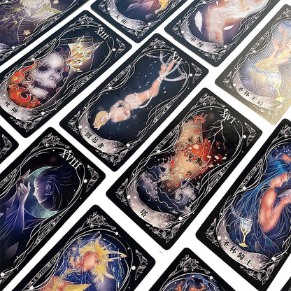 Tarot Cards European Mysterious Ancient Divination Tools Western Game Letters Card Nature's Secret Library Party Event Supplies Good Vibrations