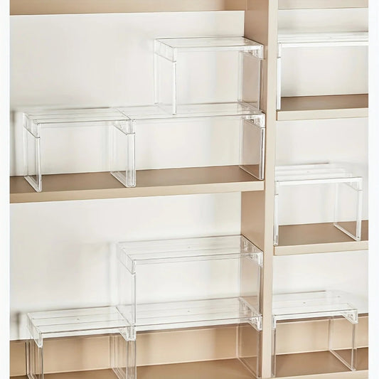 1 Layered Shelf, Refrigerator Storage Shelf, Kitchen Storage Shelf, Toy Figurine Storage Shelf, Cosmetics Layered Storage Shelf Good Vibrations