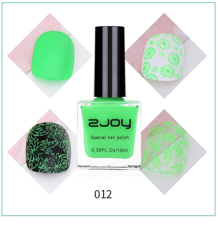 10ml Nail Stamping Polish Varnish Black White Colorful Nail Printing Lacquers for Stamping Plate 30 Colors Nail Stamping Polish Good Vibrations