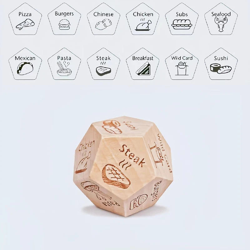 Dice for Her Him Couples Gift Ideas Food Decision Dice Games Christmas Birthday Valentines Day Gifts for Wife Husband Good Vibrations