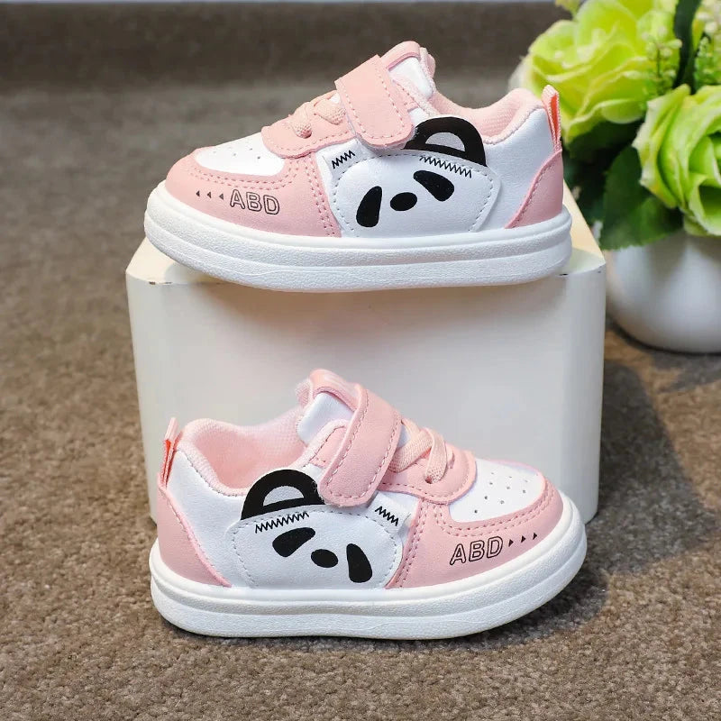 Kids Baby Sneakers Boys Girls Running Casual Footwear PU Leather Non-slip Toddler Kids Soft Comfortable Children Sports Footwear Good Vibrations