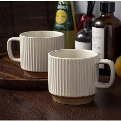 Mug universal drinking cup spoon household water cup office ceramic cup coffee cup milk cup tea cup Good Vibrations
