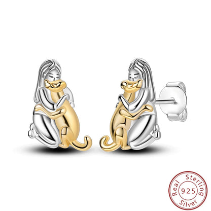 Women's Earrings 925 Sterling Silver Ocean Cute Pet Insect Plant Multi Style Earrings Fit Anniversary Delicate Jewelry Gifts Good Vibrations