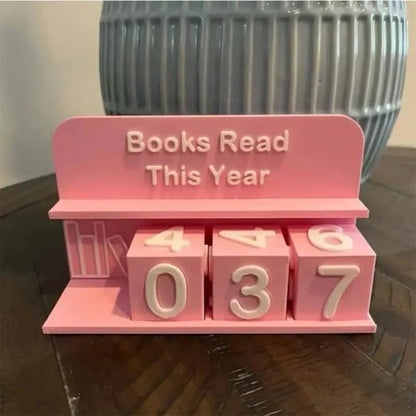 Books Read This Year Counting Ornaments 3D Printed Book Read Tracker Library Decor Ornament for Teachers Writers Library Lovers Good Vibrations