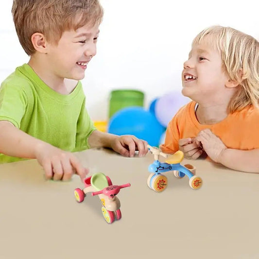 Small Tricycle Assembly Tricycle Toy Creative Inertia Tricycle Push And Go Vehicle For Boys And Girls Fine Motor Skill Toy Car Good Vibrations