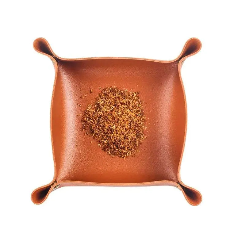 Leather Herb Tobacco Rolling Tray Foldable Cigarette Tobacco Rolling Tray Tobacco Roller Grinder Tray Herb Tobacco Storage Tray GOOD Vibrations Adult Super Store