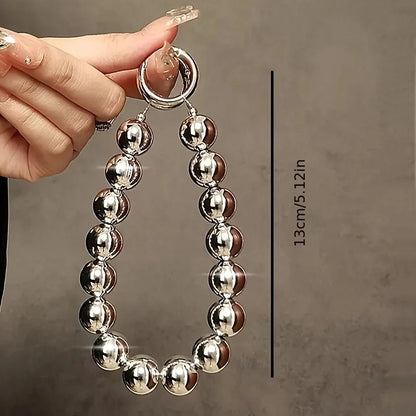 Small gifts for holiday parties, silver bead hanging ropes, mobile phone keychains, bags, universal pendants for friends and fam Good Vibrations