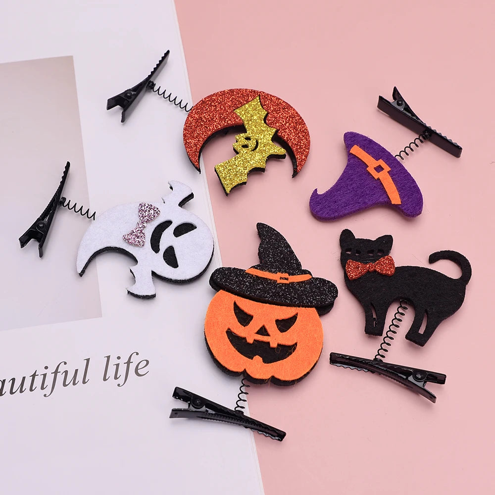 Halloween Styling Hair Accessories Skeleton Claw Hair Clip For Women Girls Accessories Skull Horror Zombie Punk Rock Hairpins Good Vibrations
