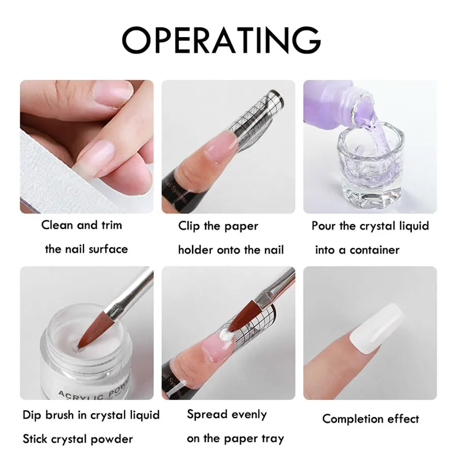 40-150ML Acrylic Liquid Monomer Nails Professional Acrylic Nail System for Nail Extensions Quick Dry For Nail Salon & Home DIY * Good Vibrations