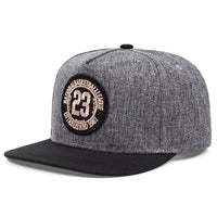 Outdoor Sports Hat Men's Flat Brim Hat  Breathable Personality Sticker Street Embroidered Hip Hop Hat Sunscreen Cap Good Vibrations