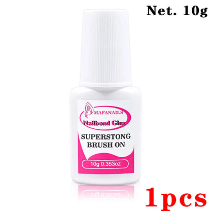 1/5/10pcs Super Strong Nail Bond Glue Acrylic Tips & Rhinestone Professional Nail Glue 2g/3g/7g/10g Fast Dry Long Lasting Glue Good Vibrations