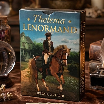 Thelema Lenormand Oracle Deck Double-embossed Cardstock 9*6cm 36 Esoteric Divination Cards for Daily Guidance Good Vibrations