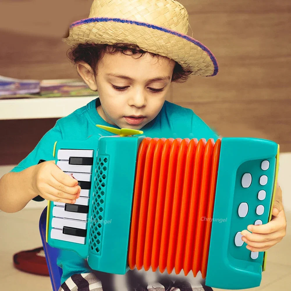 Toddler Accordion Toy - Musical Instrument for Kids, Early Music Exploration Gift for Boys & Girls 3 Years Good Vibrations