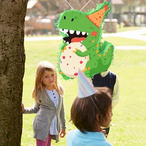 4 Pcs Dinosaur Party Pinata Set-Dinosaur Pinata Sticks Eye Masks etc Dinosaur Pinata Supplies for Dinosaur Party Decorations Good Vibrations