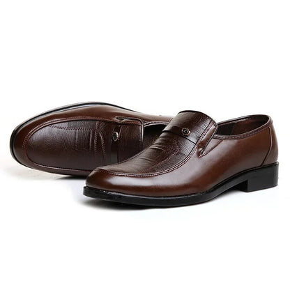 Casual Loafers for Men Round Toe Mens Formal Shoes Business Handmade Slip-On Mens Flat Shoes Mocasines Zapatos De Hombre Good Vibrations