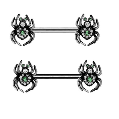 Gothic Nipple Rings Spider Skull Nipple Piercing Jewelry Halloween Body Jewelry Good Vibrations Adult Super Store