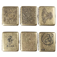 Retro Cigarette Box Case Holder Container Cigar Cigarette Tobacco Storage Box Case With Gift Box Smoking Cigarette Case Box GOOD Vibrations Adult Super Store