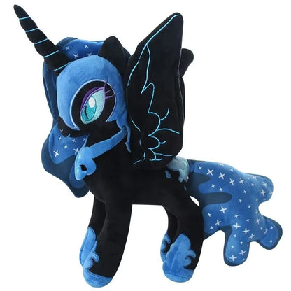 Anime DJ Pon-3/Vinyl Scratch Horse Plush Doll Stuffed Toys 25-30CM Good Vibrations