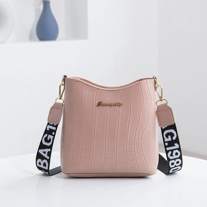Women Single Shoulder Bag Large Capacity Trend Crossbody Bag Fashionable Hundreds of Bucket Bag Good Vibrations