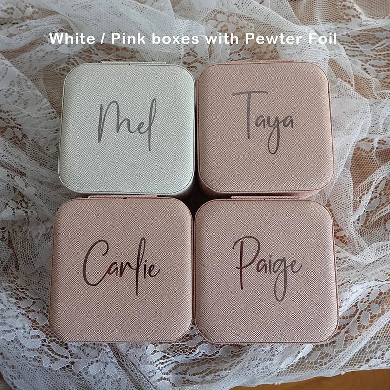 Personalized Bridesmaid Gifts Bachelorette Party Gift Travel Jewelry Case Wedding Gifts Hen Party Gifts Birthday Favor For Her Good Vibrations