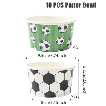 Football Party Disposable Tableware Boys Kids 1st Birthday Party Decorations Sports Soccer Theme Birthday Party Supplies Decor Good Vibrations