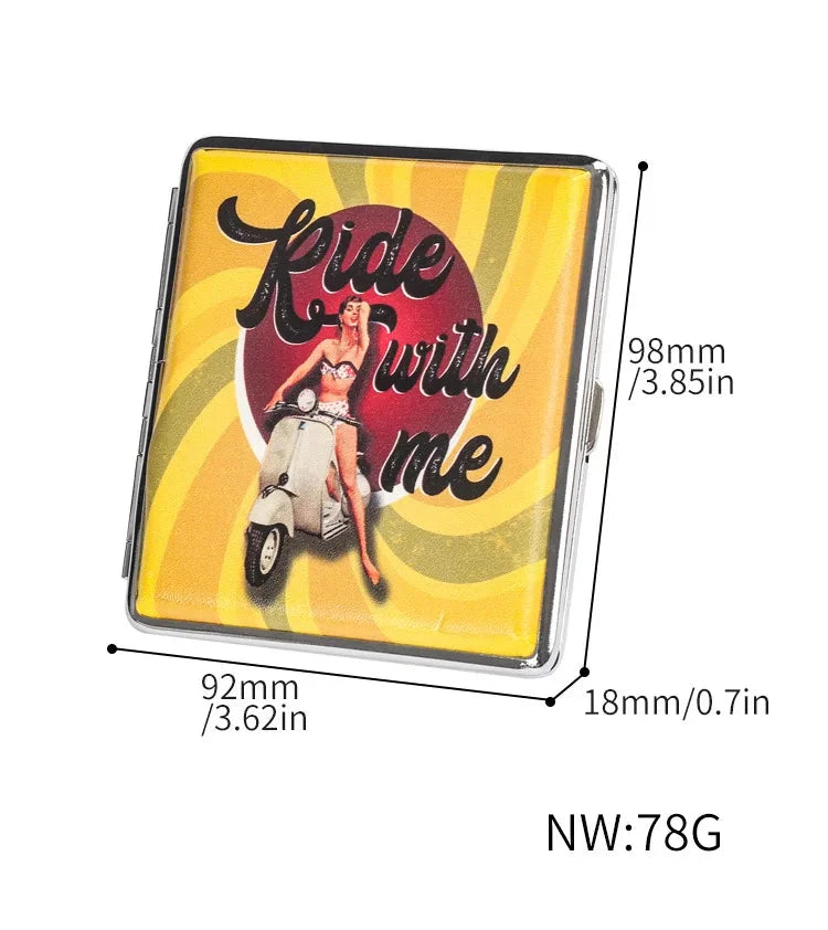 Fashion Cigarette Case 20 Pack Portable Leather Cigarette Holder Creative Personality Coarse Cigarette Storage Box Good Vibrations Adult Super Store