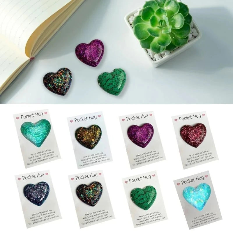 Heartwarming Pocket Hug, Thoughtful Gift Pocket Hugs Heart for Friend Loved Ones Good Vibrations