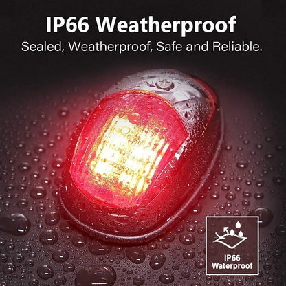 10-30V LED Navigation Light Signal Warning Waterproof Lamp Starboard Port Side Indicator For Marine Boat Yacht Truck Trailer Van Good Vibrations
