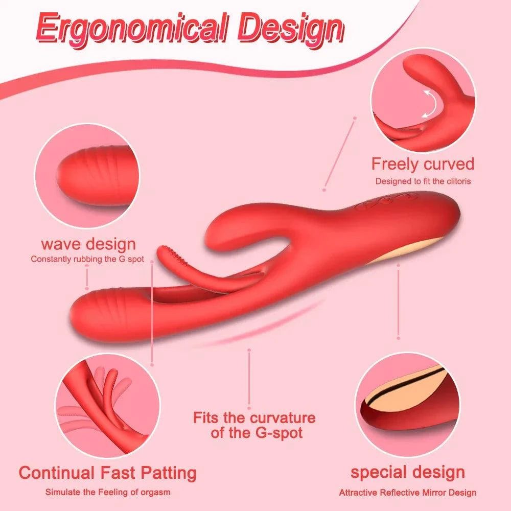 Women Clitoris Stimulator Powerful Rabbit Dildo Vibrator 