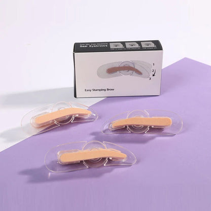 Professional Adjustable Eyebrow Template Stamp Sponge Stencils Eye Makeup Natural Brow Type Make Up Brow Powder EyeBrow Palette Good Vibrations