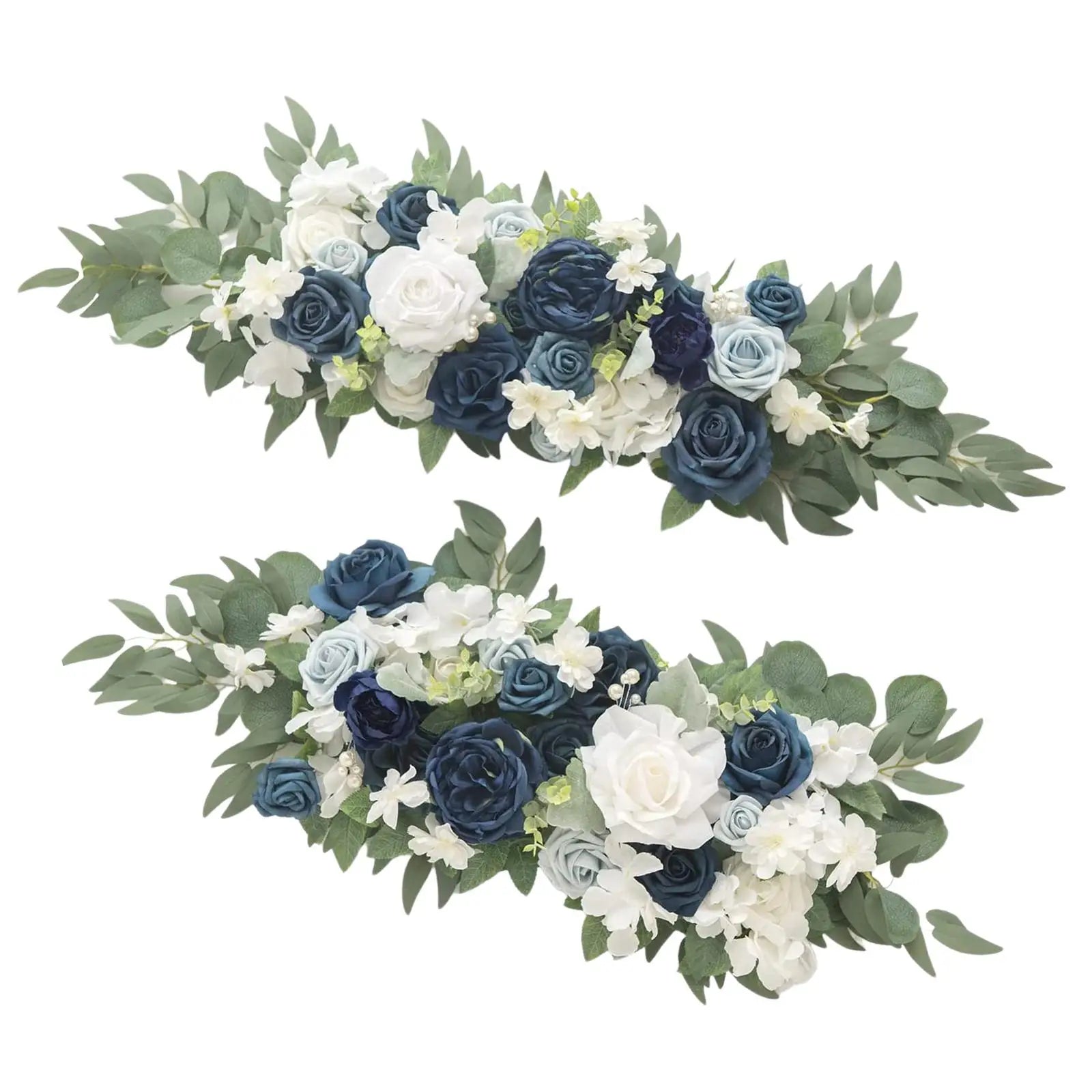 2x Artificial Floral Swag Flowers Backdrop for Party Craft Art Decorative Good Vibrations