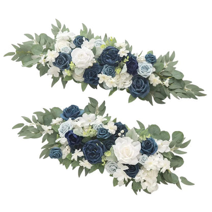 2x Artificial Floral Swag Flowers Backdrop for Party Craft Art Decorative Good Vibrations