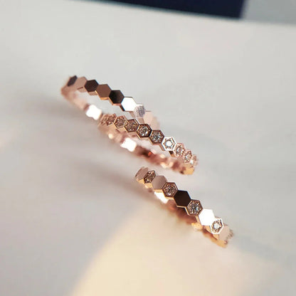 Fashion Simple Design Women Rings For Wedding Low-key Rose Gold Color/Silver Color Female Engagement Finger-ring Jewelry Good Vibrations