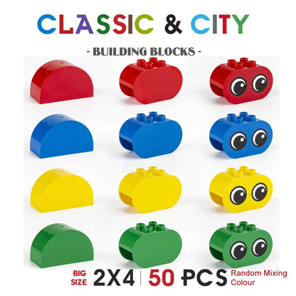 NEW Big Building Blocks For Toddlers Baby Large Classic Building Bricks Set Toys Kids Christmas Gift Compatible With Major Brand Good Vibrations