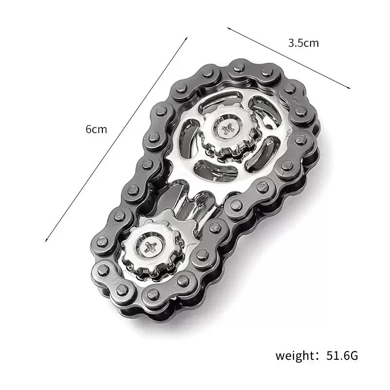 Metal Fidget Spinner Office Desk Toy Stress Relief Gears Hand Spinner for Adults desk decoration home decor Relieve stress relax Good Vibrations