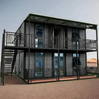 Portable Expandable Container House for Family Leisure with 2-3 Bedrooms, Parent-Child Homestay Venue, 40ft 20ft Tiny House. Good Vibrations