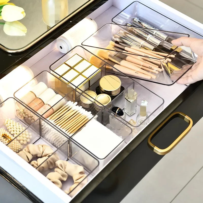 Makeup Organizer for Drawer, Makeup Organizer for Vanity, Countertop, Bathroom, Kitchen and Cabinet Storage Boxes Good Vibrations