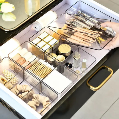 Makeup Organizer for Drawer, Makeup Organizer for Vanity, Countertop, Bathroom, Kitchen and Cabinet Storage Boxes Good Vibrations