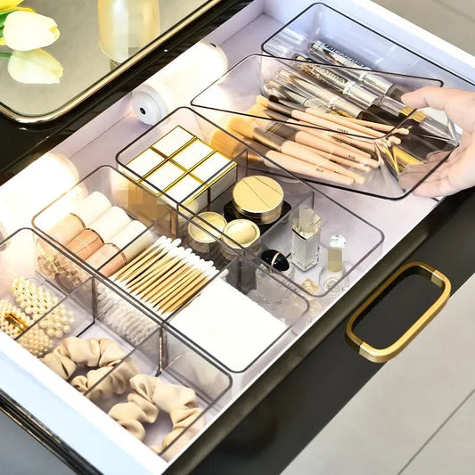 Makeup Organizer for Drawer, Makeup Organizer for Vanity, Countertop, Bathroom, Kitchen and Cabinet Storage Boxes Good Vibrations